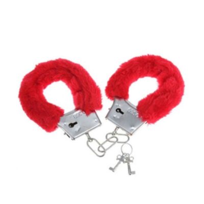 DIABLO PICANTE - MENOTTES EN FOURRURE PLAISIR ROUGE -