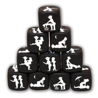 DIABLO PICANTE - JEU DE DÉS DE POSTURE NOIR -