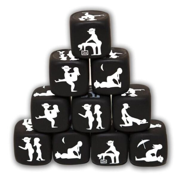 DIABLO PICANTE - JEU DE DÉS DE POSTURE NOIR -