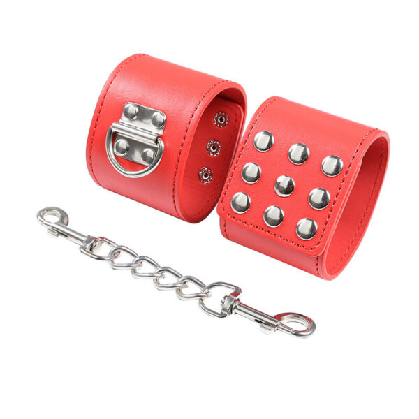 OHMAMA FETISH - MENOTTES ROUGES AVEC FERMETURE À PRESSION - – Image 6