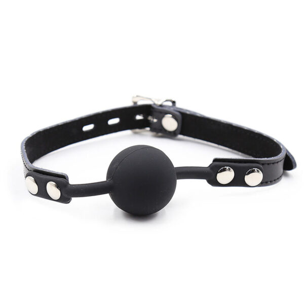 OHMAMA FETISH - BALL GAG EN SILICONE AVEC CEINTURE EN CUIR - – Image 2