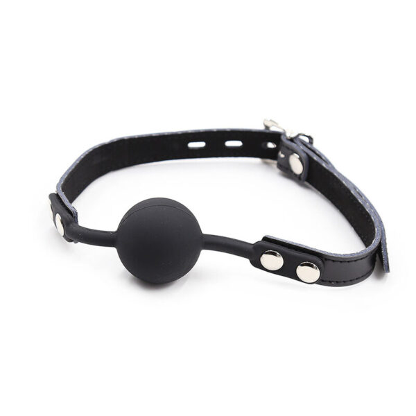 OHMAMA FETISH - BALL GAG EN SILICONE AVEC CEINTURE EN CUIR - – Image 3