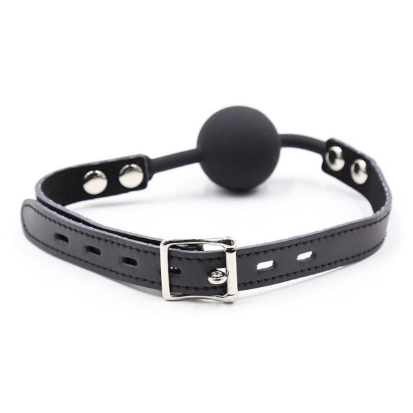 OHMAMA FETISH - BALL GAG EN SILICONE AVEC CEINTURE EN CUIR - – Image 4