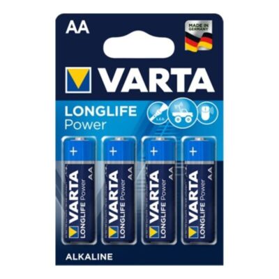 VARTA - PILE ALCALINE LONGLIFE POWER AA LR6 4 UNITÉ -
