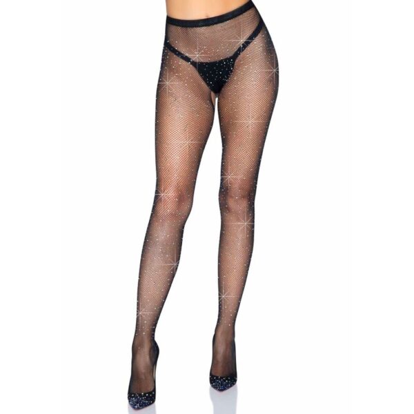 LEG AVENUE - COLLANTS SANS CROTHLESS RÉSILLE - – Image 2