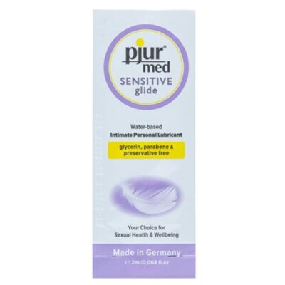 PJUR - MED LUBRIFIANT  BASE EAU SENSITIVE GLIDE 2 ML -