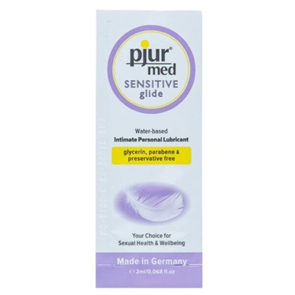 PJUR - MED LUBRIFIANT  BASE EAU SENSITIVE GLIDE 2 ML -