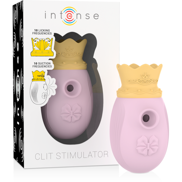 INTENSE - STIMULATEUR CLIT 10 FRÉQUENCES DE LÉCHAGE ET D''ASPIRATION - ROSE - – Image 2