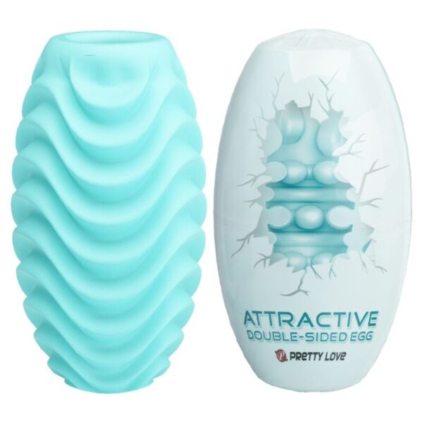 PRETTY LOVE - OEUF MASTURBATEUR DOUBLE FACE TURQUOISE -