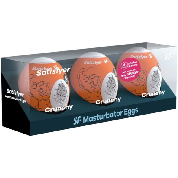 SATISFYER - 3 OEUFS MASTURBATEURS NAUGHTY, SAVAGE & CRUNCHY - – Image 2