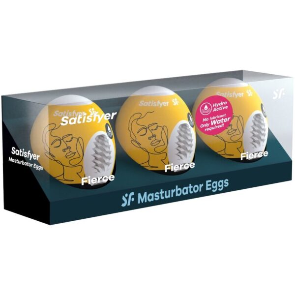 SATISFYER - 3 OEUFS MASTURBATEURS FIERCE - – Image 2