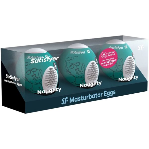 SATISFYER - 3 OEUFS MASTURBATEURS NAUGHTY - – Image 2