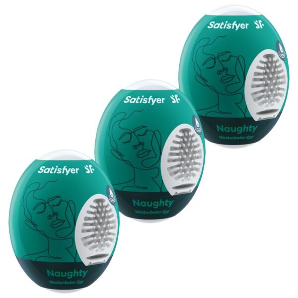 SATISFYER - 3 OEUFS MASTURBATEURS NAUGHTY -