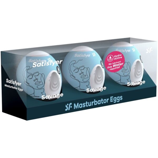 SATISFYER - 3 OEUFS MASTURBATEURS SAVAGE - – Image 2
