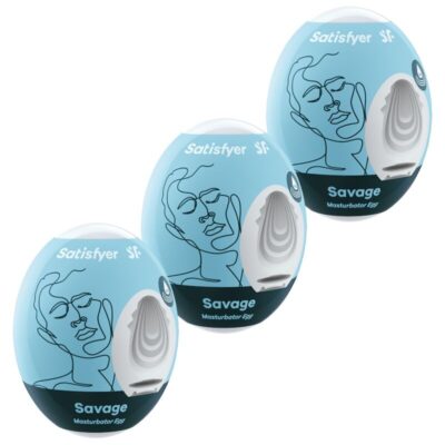 SATISFYER - 3 OEUFS MASTURBATEURS SAVAGE -
