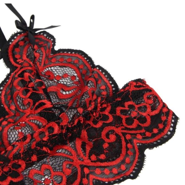 SUBBLIME - SET ENSEMBLE DEUX PIÈCES TOP ET CULOTTE EN DENTELLE S/M - – Image 7
