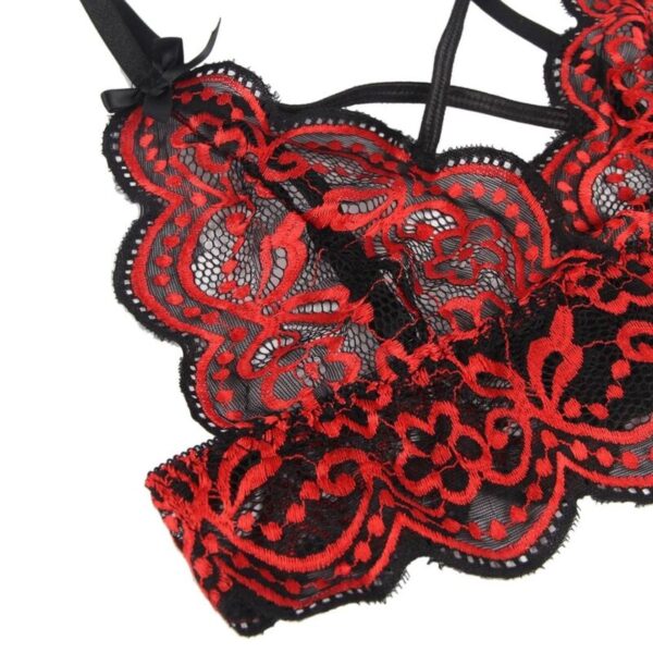 SUBBLIME - SET ENSEMBLE DEUX PIÈCES TOP ET CULOTTE EN DENTELLE S/M - – Image 4