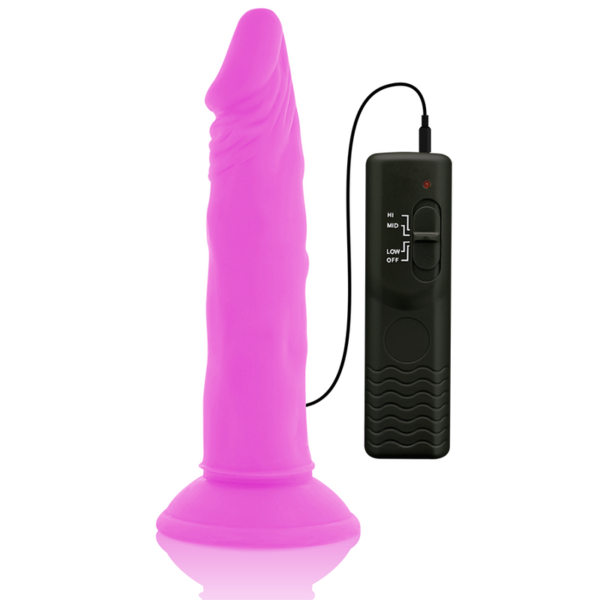DIVERSIA - DILDO VIBRANT FLEXIBLE VIOLET 23 CM -O- 4.3 CM - – Image 4