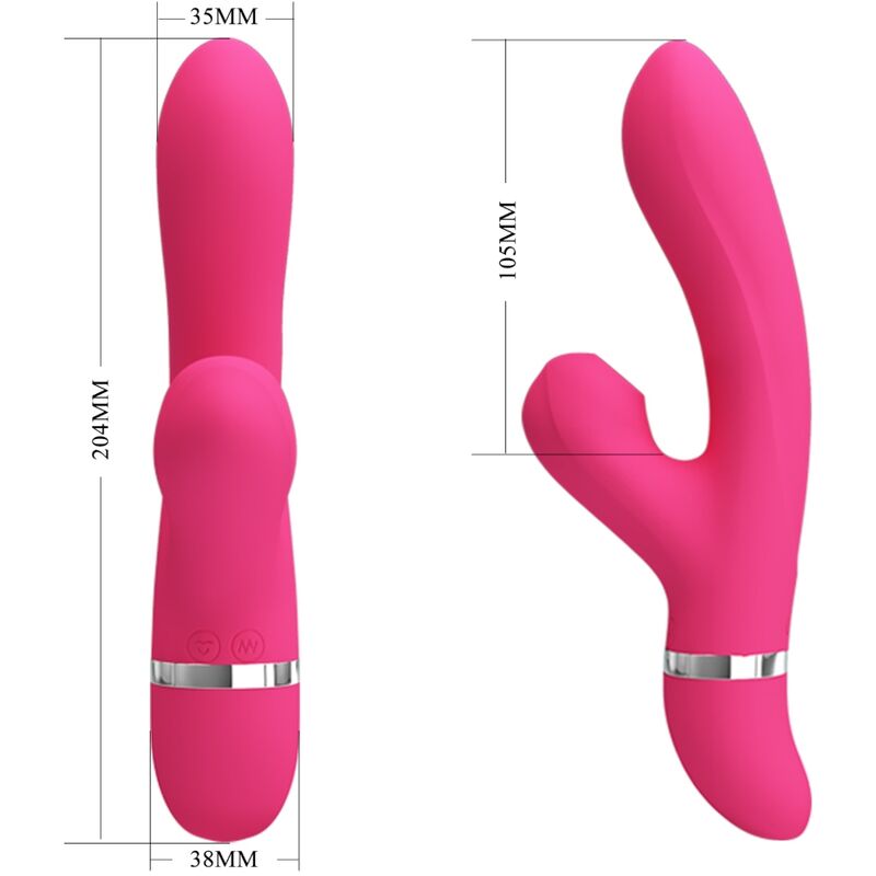PRETTY LOVE - VIBRATEUR ET VENTOUSE WILLOW RABBIT - – Image 3