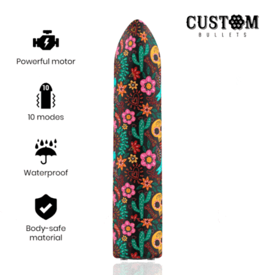 CUSTOM BULLETS - BULLETS PERSONNALISÉS RECHARGEABLE FLORAL 10 INTENSITIES -