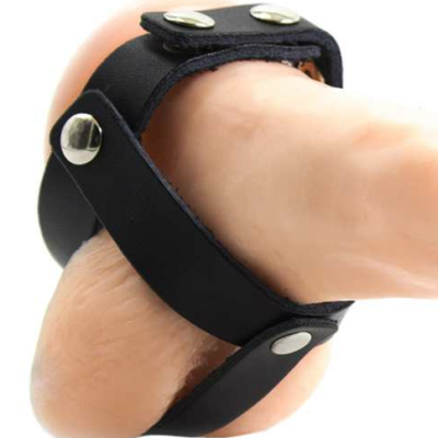 CAGE À BALLES EN CUIR OHMAMA FETISH -