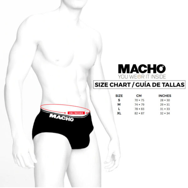 MACHO - MS24R SLIP ROUGE FONCÉ S - – Image 4