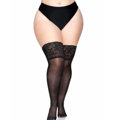 LEG AVENUE - STAY UPS SHEER CUISSES HAUTE TAILLE PLUS -