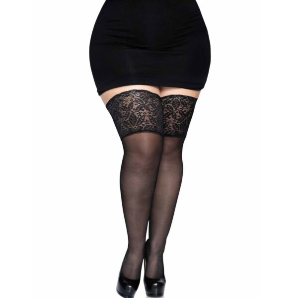 LEG AVENUE - STAY UPS SHEER CUISSES HAUTE TAILLE PLUS - – Image 3