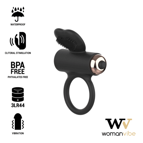 WOMANVIBE - ANNEAU VIBRATEUR EN SILICONE VIBE ZEUS -