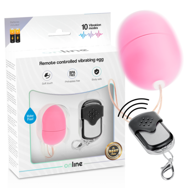 ONLINE - OEUF VIBRANT TÉLÉCOMMANDE S ROSE - – Image 3