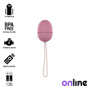 ONLINE - OEUF VIBRANT TÉLÉCOMMANDE S ROSE -