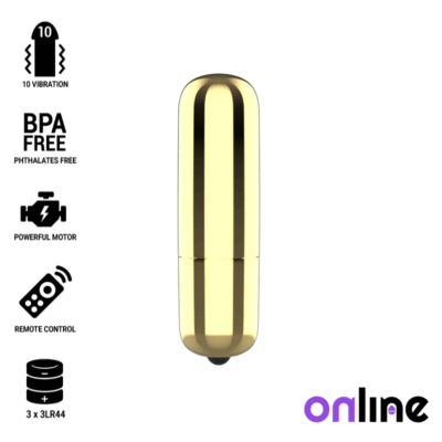 ONLINE - MINI BALLE VIBRANTE DORÉE -