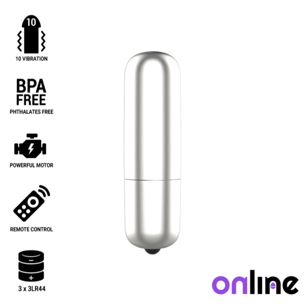 ONLINE - MINI BALLE VIBRANTE ARGENT -