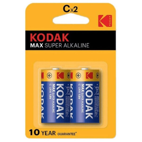 KODAK - PILE ALCALINE MAX C LR14 2 UNITÉ -