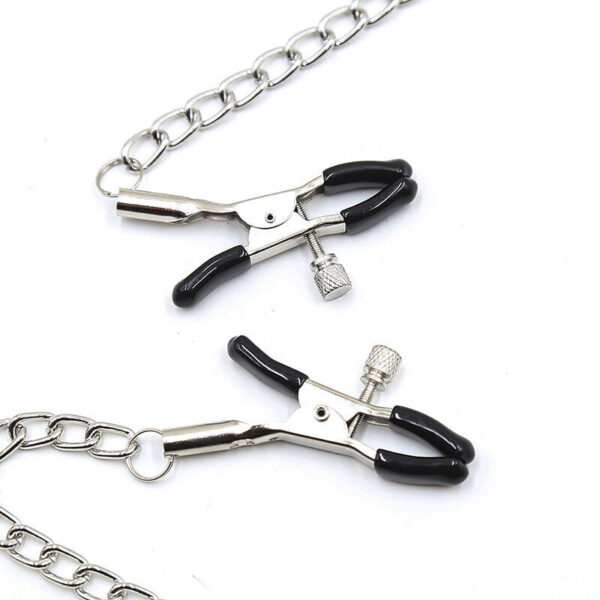 OHMAMA FETISH BLACK BALL GAG WITH NIPPLE CLAMPS - – Image 2