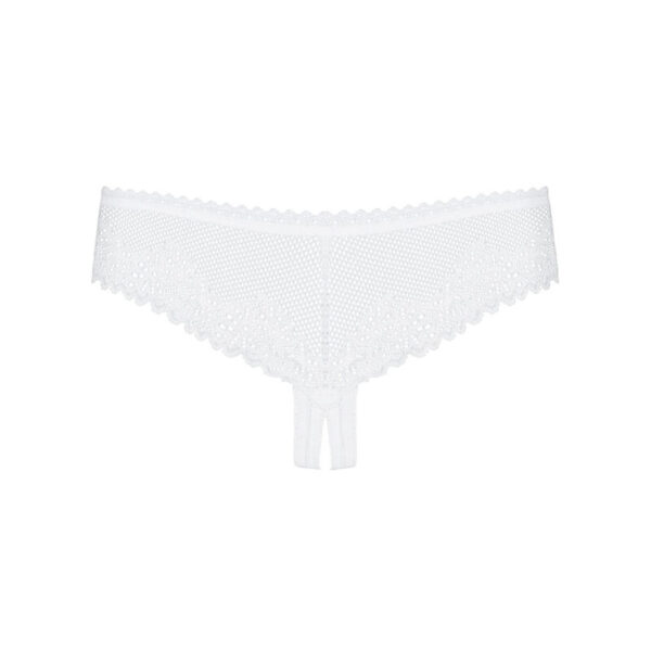 OBSESSIVE - CULOTTE ALABASTRA SEXY CROCHLESS BLANC L/XL - – Image 4