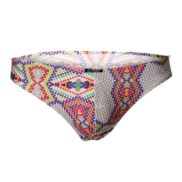 CUT4MEN - SLIP TAILLE BASSE AZTEC M - – Image 3