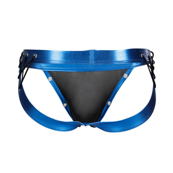 CUT4MEN - JOCKSTRAP DESIRE CUIRETTE BLEU XL - – Image 4