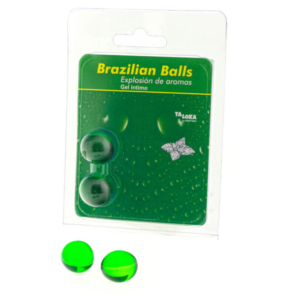 TALOKA - 2 BOULES BRÉSILIENNES GEL INTIME MENTHE -