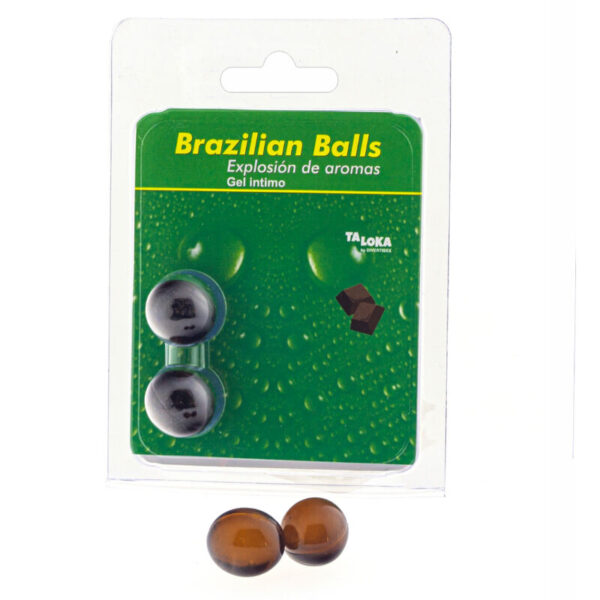 TALOKA - GEL INTIME 2 BOULES BRÉSILIENNES AU CHOCOLAT -