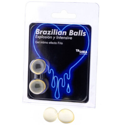 TALOKA - 2 BALLES BRÉSILIENNES GEL EXCITANT EFFET FROID & VIBRATION -