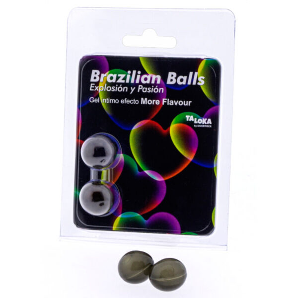 TALOKA - 2 BOULES BRÉSILIENNES PLUS DEFFET DE SAVEUR GEL EXCITANT -