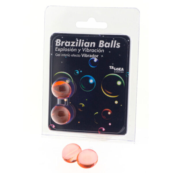 TALOKA - 2 BALLES BRÉSILIENNES GEL EXCITANT EFFET VIBRANT -
