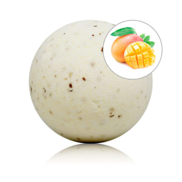 TALOKA - BOMBE DE BAIN PARFUMÉE MANGUE AUX PÉTALES DE ROSE -