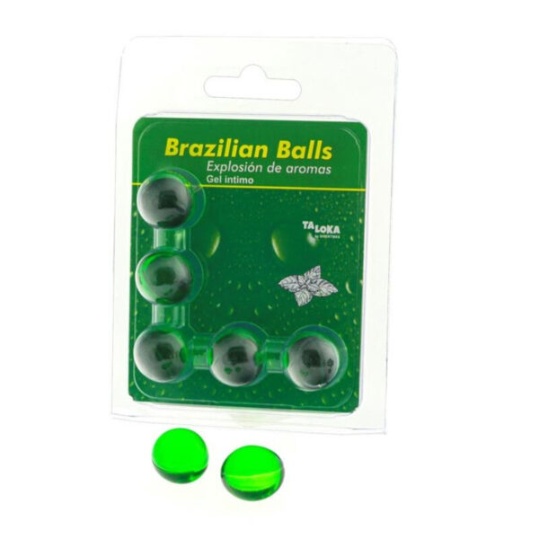 TALOKA - 5 BOULES BRÉSILIENNES GEL INTIME MENTHE -