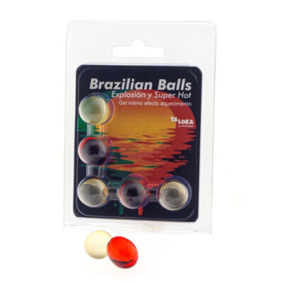 TALOKA - 5 BOULES BRÉSILIENNES GEL EXCITANT EFFET SUPER CHAUD -