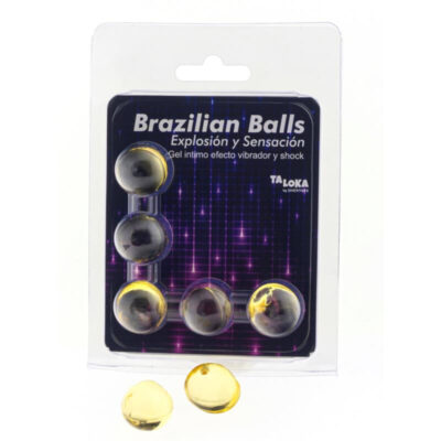 TALOKA - 5 BALLES BRÉSILIENNES VIBRANT & EFFET DE CHOC GEL EXCITANT -