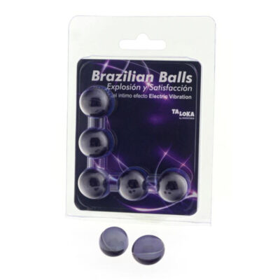 TALOKA - 5 BALLES BRÉSILIENNES EFFET VIBRANT ÉLECTRIQUE GEL EXCITANT -