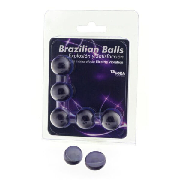 TALOKA - 5 BALLES BRÉSILIENNES EFFET VIBRANT ÉLECTRIQUE GEL EXCITANT -