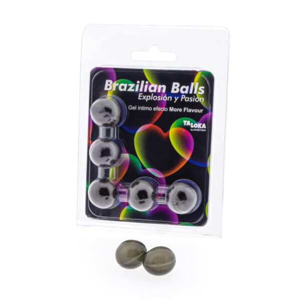 TALOKA - 5 BOULES BRÉSILIENNES PLUS DEFFET DE SAVEUR GEL EXCITANT -